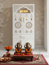Premium Wall-Carved Pooja Mandir With Storage