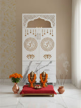 Premium Marble-Finish Pooja Mandir with LED