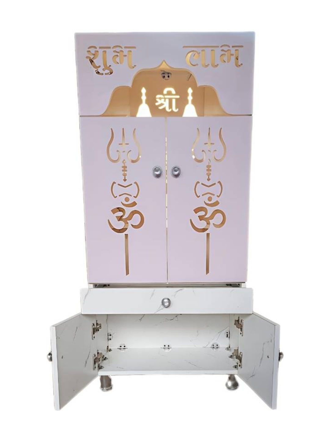 Premium Shubh Labh Pooja Mandir with LED