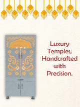 Wooden Pooja Mandir with LED Light